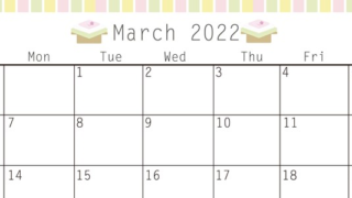 2022年3月の計画を立てる際に便利！無料でダウンロード出来るカレンダー！雛祭の菱餅がキュート！をダウンロード