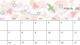 A4印刷用のかわいい小鳥のイラストがある2022年2月カレンダーをダウンロードをダウンロード